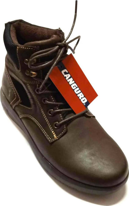 Canguro Scarponcino Uomo Marrone in Vera Pelle Con Lacci Art. Ca804 Moda/Uomo/Scarpe/Stivali L’Orchidea - Siderno, Commerciovirtuoso.it