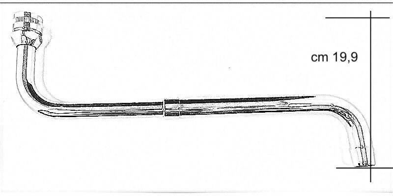 Canna becco universale per rubinetto, allungabile 23/40 cm rovesciabile