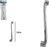 Canna-Di-Ricambio-Miscelatore-Rubinetto-Cucina-Lavello-Cromo-Lucido-25-Cm-69672