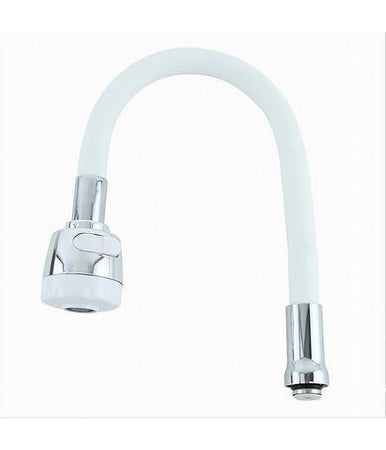 Canna Ricambio Miscelatore Rompigetto Rubinetto Cucina Flessibile Bianco 87508