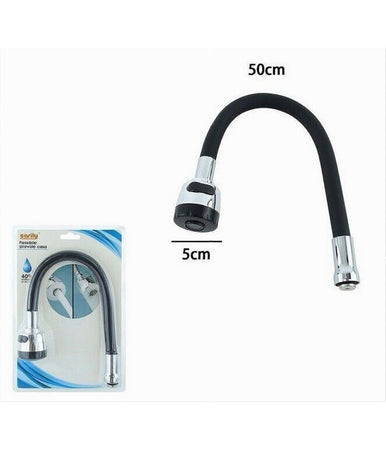 Canna Ricambio Per Miscelatore Rompigetto Rubinetto Cucina Flessibile Nero 87509