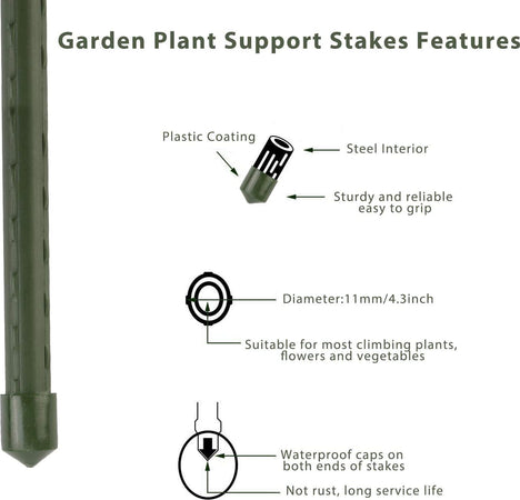 Cannetta in metallo plastificato tutore reggi piante per giardinaggio ed agricoltura Fai da te/Utensili elettrici e a mano/Attrezzi da giardinaggio/Spaghi e fascette/Legami di torsione La Zappa - Altamura, Commerciovirtuoso.it