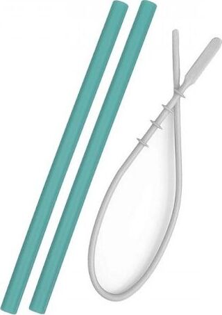 Cannucce in silicone con detergente verde mattone Minikoioi Casa e cucina/Utensili da cucina/Accessori vino e bar/Cannucce/Cannucce riutilizzabili La Casa Del Bebè - Napoli, Commerciovirtuoso.it