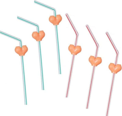 Cannucce per Addio al Celibato a forma di Tette Set 6 Cannucce Tette Addio Al Celibato Salute e cura della persona/Erotismo e contraccezione/Sex toys/Gadget per addio al nubilato e al celibato Kondorama - Martinsicuro, Commerciovirtuoso.it