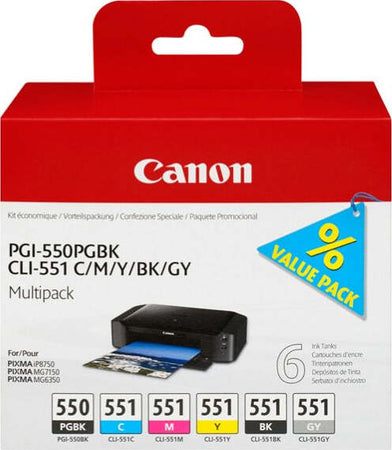 Canon - Cartucce ink - C-M-Y-K-GR - 6496B005 Elettronica/Informatica/Stampanti e accessori/Accessori per stampanti a inchiostro e laser/Cartucce d'inchiostro Eurocartuccia - Pavullo, Commerciovirtuoso.it