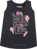 Canotta Bambina Estiva Nera Stampa Multi Color Rosa Maglietta Senza Maniche Estate Bimba Larga Casual Lunga Dietro Asimmetrica Canottiera in Cotone t-shirt bambina/ragazza Piccole Canaglie - Tropea, Commerciovirtuoso.it