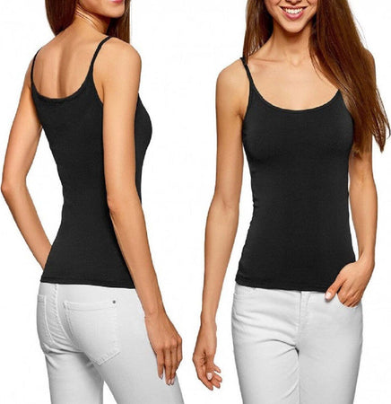 Canotta Donna Modellante Bretelle Sottile Casual Chic 2 Colori Linea Basic Moda/Donna/Abbigliamento/Abbigliamento da notte lingerie e intimo/Lingerie & Intimo/Intimo modellante/Maglie modellanti Trade Shop italia - Napoli, Commerciovirtuoso.it