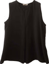 ROMI'-HO Canotta Donna Nera Elegante Camicia Senza Maniche Top Nero Made in Italy ART. D1510U top donna L'Orchidea - Siderno, Commerciovirtuoso.it