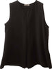 ROMI'-HO Canotta Donna Nera Elegante Camicia Senza Maniche Top Nero Made in Italy ART. D1510U top donna L'Orchidea - Siderno, Commerciovirtuoso.it