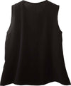 ROMI'-HO Canotta Donna Nera Elegante Camicia Senza Maniche Top Nero Made in Italy ART. D1510U top donna L'Orchidea - Siderno, Commerciovirtuoso.it