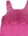 Canotta Estiva Bambina Viola Stampata 100% Cotone con Pizzo Canottiera Estate Bimba Rosa Ricamata Fashion Casual Fuchsia t-shirt bambina/ragazza Piccole Canaglie - Tropea, Commerciovirtuoso.it