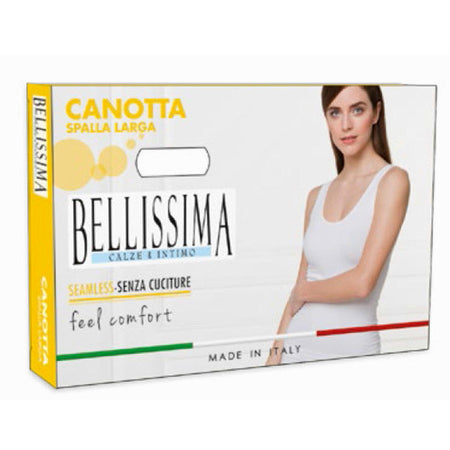 Canotta donna bellissima spalla larga in microfibra art 053