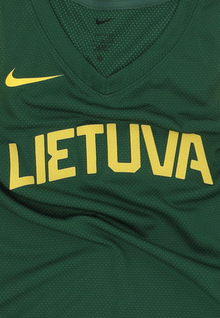 Nike Canotta Basket Uomo Limited Road Basketball Jersey Team Lithuania Gorge Green/chile Red da uomo