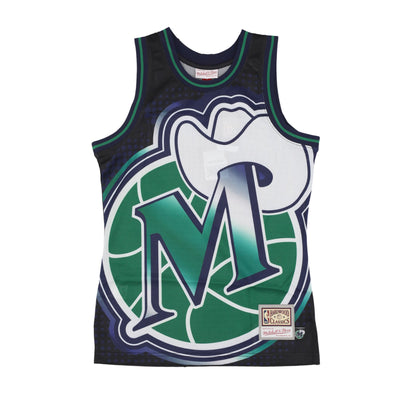 MITCHELL & NESS Canotta Basket Uomo Nba Big Face 7.0 Fashion Tank Dalmav Black da uomo