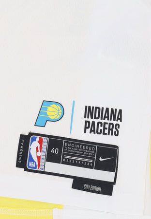 NIKE NBA Canotta Basket Uomo Nba Dri Fit Swingman Jersey No 0 Tyrese Haliburton Indpac White/original Team Colors da uomo