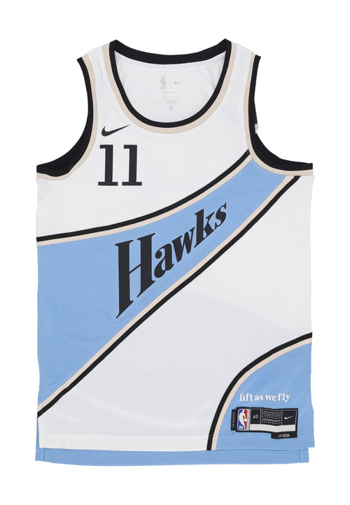 NIKE NBA Canotta Basket Uomo Nba Dri Fit Swingman Jersey No 11 Trae Young Atlhaw White/original Team Colors da uomo