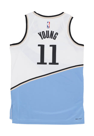 NIKE NBA Canotta Basket Uomo Nba Dri Fit Swingman Jersey No 11 Trae Young Atlhaw White/original Team Colors da uomo
