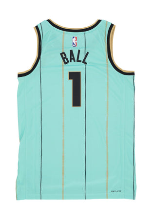 JORDAN NBA Canotta Basket Uomo Nba Dri Fit Swingman Jersey No 1 Lamelo Ball Chahor Mint da uomo