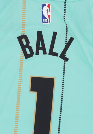 JORDAN NBA Canotta Basket Uomo Nba Dri Fit Swingman Jersey No 1 Lamelo Ball Chahor Mint da uomo