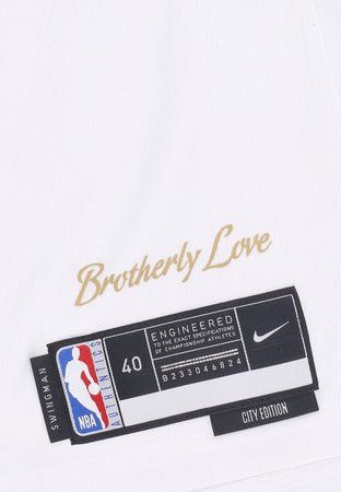 NIKE NBA Canotta Basket Uomo Nba Dri Fit Swingman Jersey No 21 Joel Embiid Phi76e White/original Team Colors da uomo