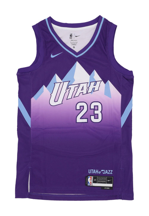 NIKE NBA Canotta Basket Uomo Nba Dri Fit Swingman Jersey No 23 Lauri Markkanen Utajaz Field Purple da uomo