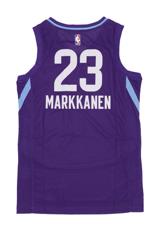 NIKE NBA Canotta Basket Uomo Nba Dri Fit Swingman Jersey No 23 Lauri Markkanen Utajaz Field Purple da uomo