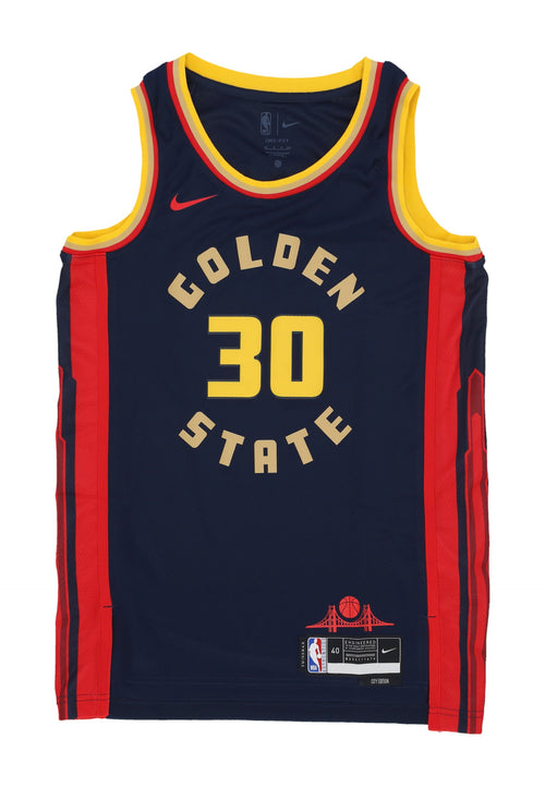 NIKE NBA Canotta Basket Uomo Nba Dri Fit Swingman Jersey No 30 Stephen Curry Golwar College Navy da uomo