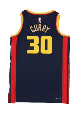 NIKE NBA Canotta Basket Uomo Nba Dri Fit Swingman Jersey No 30 Stephen Curry Golwar College Navy da uomo