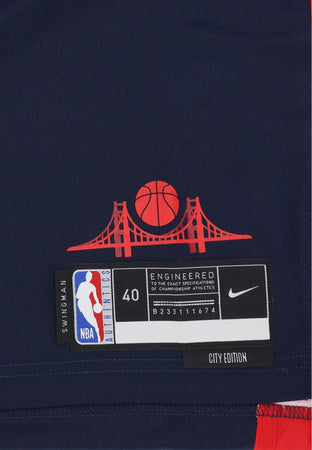 NIKE NBA Canotta Basket Uomo Nba Dri Fit Swingman Jersey No 30 Stephen Curry Golwar College Navy da uomo