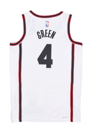 NIKE NBA Canotta Basket Uomo Nba Dri Fit Swingman Jersey No 4 Jalen Green Houroc White/original Team Colors da uomo