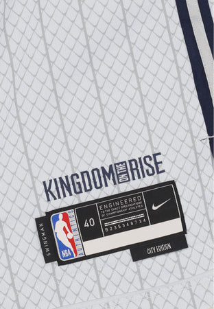 NIKE NBA Canotta Basket Uomo Nba Dri Fit Swingman Jersey No 5 Paolo Banchero Orlmag Pure Platinum da uomo