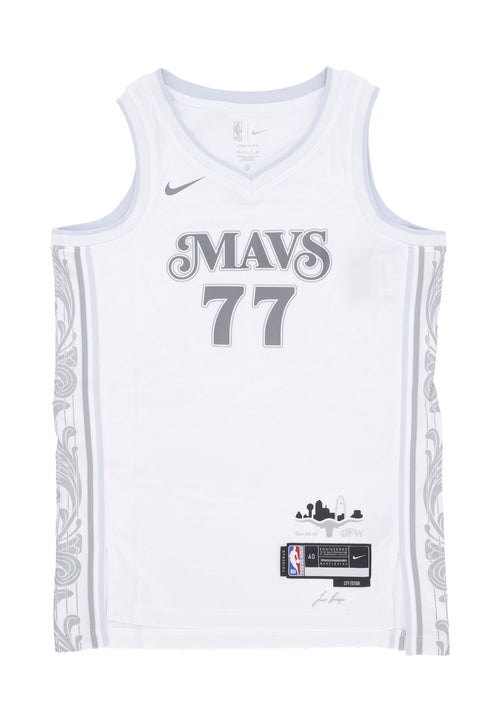 NIKE NBA Canotta Basket Uomo Nba Dri Fit Swingman Jersey No 77 Luka Doncic Dalmav White/original Team Colors da uomo