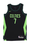 NIKE NBA Canotta Basket Uomo Nba Dri Fit Swingman Jersey No 7 Jaylen Brown Boscel Black/pro Green da uomo