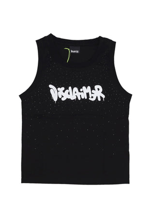 DISCLAIMER Canotta Donna W Logo Tank Black da donna