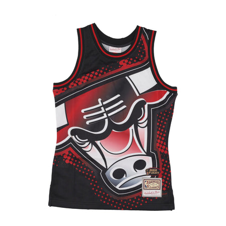 MITCHELL &amp; NESS Canotta Tipo Basket Uomo Nba Big Face 7.0 Fashion Tank Chibul Black da uomo