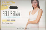 Bellissima Canottiera Donna Spalla Larga Made in Italy Canotta Nera Senza Cuciture Maglia Intima Tinta Unita ART. 053 canotta donna L'Orchidea - Siderno, Commerciovirtuoso.it