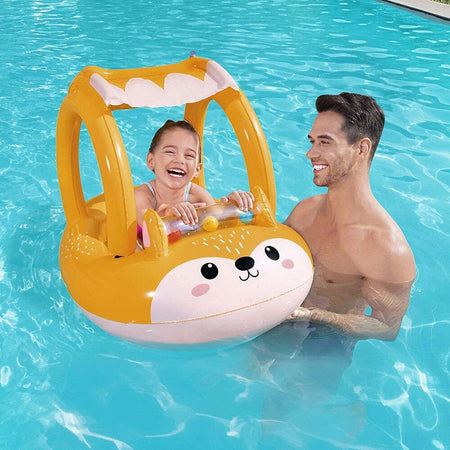 Canotto Canottino Volpe Gonfiabile Bambini Con Parasole Mare Piscina 85x58cm 34168 Giochi e giocattoli/Sport e giochi all'aperto/Giochi aquatici e piscine per bambini/Canotti e gonfiabili galleggianti Trade Shop italia - Napoli, Commerciovirtuoso.it
