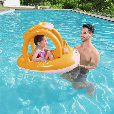 Canotto Canottino Volpe Gonfiabile Bambini Con Parasole Mare Piscina 85x58cm 34168 Giochi e giocattoli/Sport e giochi all'aperto/Giochi aquatici e piscine per bambini/Canotti e gonfiabili galleggianti Trade Shop italia - Napoli, Commerciovirtuoso.it