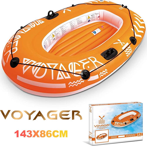 Canotto Gonfiabile Gommone 143x86cm Voyager Boat 1 Posto Mare Fiume Arancione Canotti e Gonfiabili Trade Shop italia - Napoli, Commerciovirtuoso.it