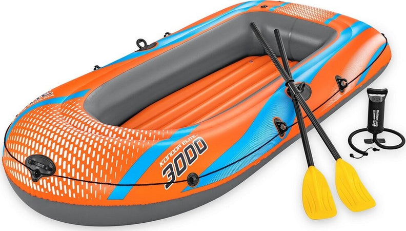 Canotto Gonfiabile Kondor Elite 3000 246x122x45cm Con Remi Pompa Fiume Lago 61145 Giochi e giocattoli/Sport e giochi all'aperto/Giochi aquatici e piscine per bambini/Canotti e gonfiabili galleggianti Trade Shop italia - Napoli, Commerciovirtuoso.it