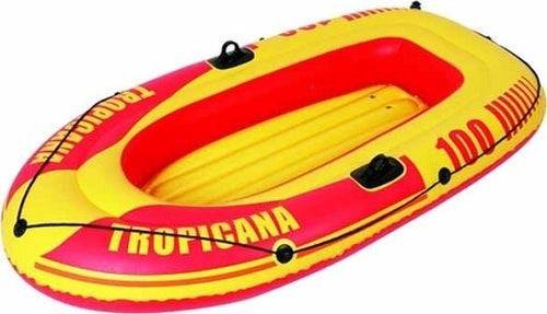 Canotto-Mare-Gonfiabile-Tropicana-Giallo-E-Rosso-185cm-Valvola-Boston-Pvc-Estate