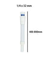 Canotto Tubo Di Scarico Flessibile Estensibile Lavabo Lavello 1/4 X 32 Mm 10077