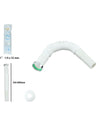 Canotto Tubo Scarico Flessibile Estensibile Con Testa Metallo 1 1/4x32mm 59950