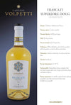 Cantine Volpetti vino Bianco Frascati Superiore DOCG Bottiglia 750ml imballo sicuro vino Non solo caffè online - Albano Laziale, Commerciovirtuoso.it