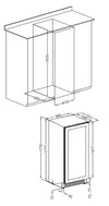 Cantinetta incasso ventilato DW170F2T con maniglia integrata 2 zone di temperatura 105 bottiglie nero classe G