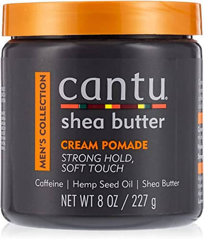 Cantu Mens Hair Styling Pomade 227 G Crema per Capelli Da Uomo Styling Capelli Mossi Ricci E Ruvidi Crema Capelli Definizione Ricci Con Olio Di Semi Di Canapa E Burro Di Karitè