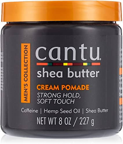 Cantu Mens Hair Styling Pomade 227 G Crema per Capelli Da Uomo Styling Capelli Mossi Ricci E Ruvidi Crema Capelli Definizione Ricci Con Olio Di Semi Di Canapa E Burro Di Karitè