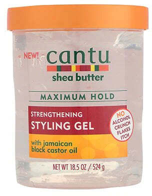 Cantu Natural Styling Gel Jamaican Black Castor Oil Braiding 18.25oz Gel per Capelli