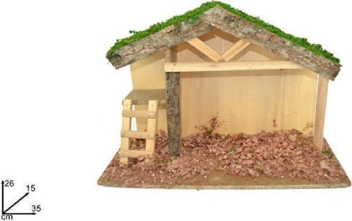 Capanna Con Soppalco Scaletta Con Truciolo 35x26x15cm Presepe Decorazione Natale Casa, arredamento e bricolage > Prodotti per Feste > Prodotti Natalizi Trade Shop italia - Napoli, Commerciovirtuoso.it