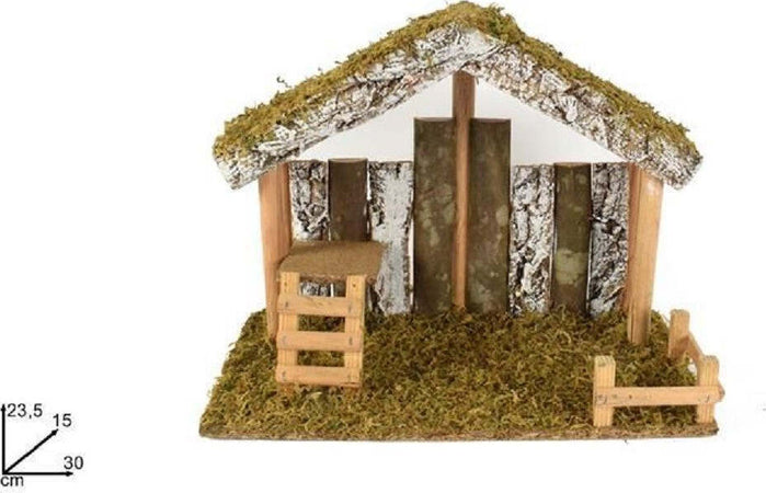 Capanna Con Tronchi Muschio 30 X 15 X 23.5 Cm Presepe Natale Decorazione Addobbo Casa, arredamento e bricolage > Prodotti per Feste > Prodotti Natalizi Trade Shop italia - Napoli, Commerciovirtuoso.it